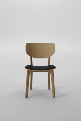【受注商品】Ｒｏｕｎｄｉｓｈ　チェア（背板・張座）　ビーチ材ウレタン（ナチュラルホワイト）