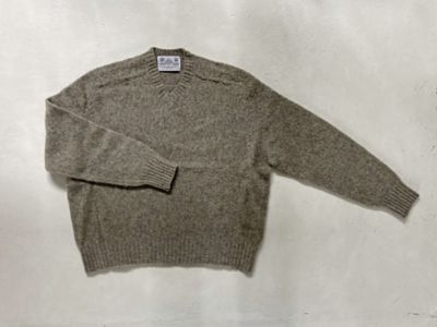 ＜R & D.M.Co-/OLDMAN’S TAILOR＞Ｖネックセーター　ＳＨＡＧＧＹ　Ｖ　ＮＥＣＫ　ＳＷＥＡＴＥＲ