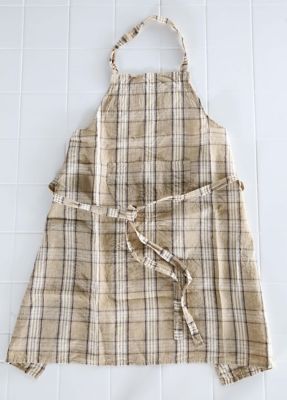 ＜R & D.M.Co-/OLDMAN’S TAILOR＞エプロン　ＢＲＩＴＩＳＨ　ＴＡＲＴＡＮ　ＡＰＲＯＮ