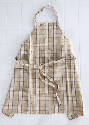 ＜R & D.M.Co-/OLDMAN’S TAILOR (Women)＞エプロン　ＢＲＩＴＩＳＨ　ＴＡＲＴＡＮ　ＡＰＲＯＮ