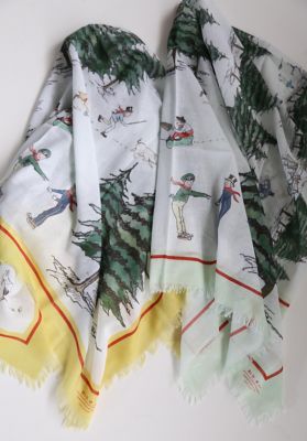 ガーゼショール WEEKEND HILL PANEL GAUZE