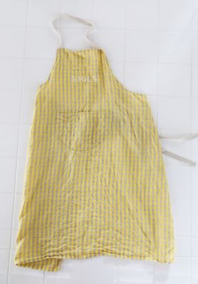 ＜R & D.M.Co-/OLDMAN’S TAILOR (Women)＞エプロン　ＧＩＮＧＨＡＭ　ＣＨＥＣＫ　ＡＰＲＯＮ