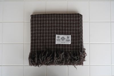 ＜R & D.M.Co-/OLDMAN’S TAILOR＞ブランケット　ＣＯＵＮＴＲＹ　ＣＨＥＣＫ　ＢＬＡＮＫＥＴ