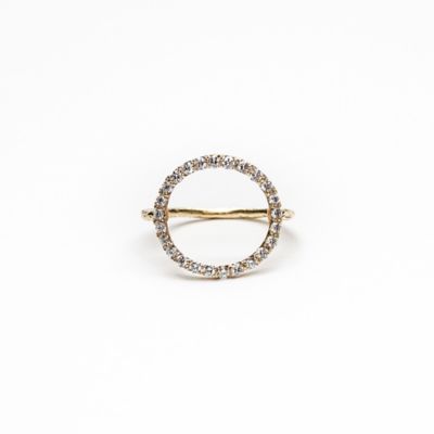 ＜KAORU (Women)＞ラウンドフルダイヤリング／Ｋ１０ピンクゴールド　ＲＫ１０－５８６－ＦＵＬＬＤＩＡ－Ａ