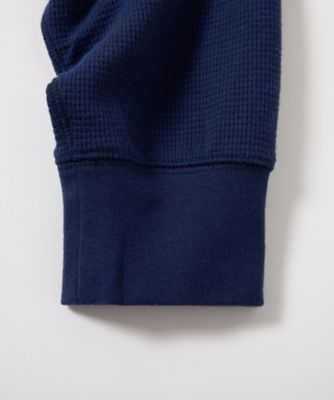 ワッフルロングスリーブクルーネック モーニングローブベア刺繍 RM8