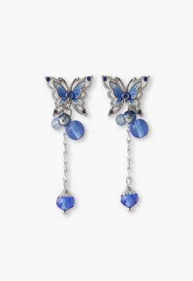 ＜ANNA SUI (Women)＞蝶モチーフ　２ＷＡＹピアス　ＳＡＭＡ１３５５　ＸＢ