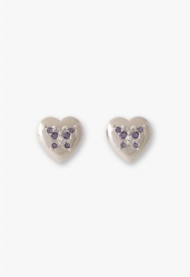 ＜ANNA SUI (Women)＞ハート　蝶モチーフ　ピアス　ＳＡＭＡ１４８３　　ＸＶ