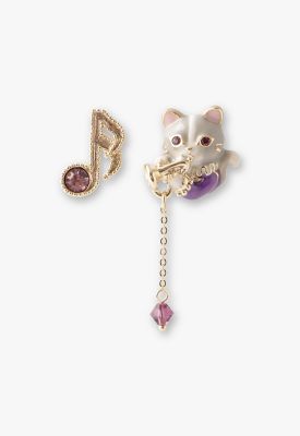＜ANNA SUI (Women)＞猫モチーフ　ピアス　ＳＡＭＡ１４９６　ＸＶ