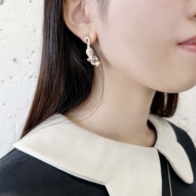 猫モチーフ ピアス SAMA1503 XX | ANNA SUI (Women)/アナ 