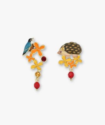＜ANNA SUI (Women)＞金木犀＆アニマルモチーフ　ピアス　ＳＡＭＡ１５１１　ＸＵ