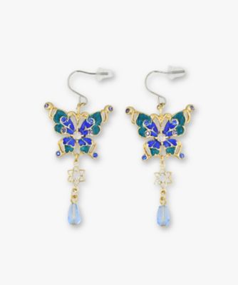 ＜ANNA SUI (Women)＞蝶モチーフ　ピアス　ＳＡＭＡ１５１８　　ＸＢ