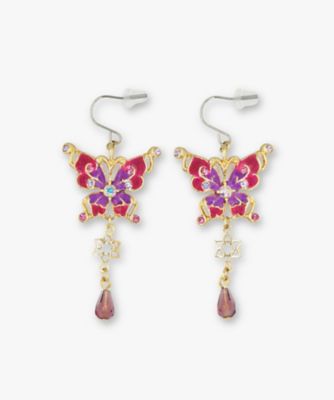 ＜ANNA SUI (Women)＞蝶モチーフ　ピアス　ＳＡＭＡ１５１８　　ＸＰ