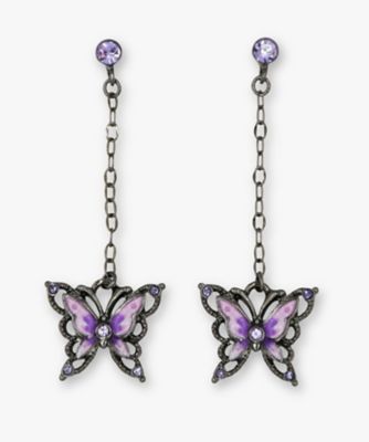 ＜ANNA SUI (Women)＞蝶モチーフ　ピアス　ＳＡＭＡ１５２４　　ＸＶ