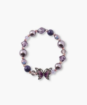 ＜ANNA SUI (Women)＞蝶モチーフ　ゴムブレスレット　ＳＡＭＢ０８３２ＬＳＸＶ