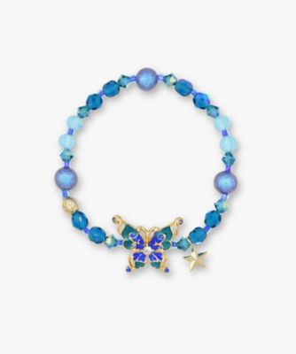 ＜ANNA SUI (Women)＞蝶モチーフ　ゴムブレスレット　ＳＡＭＢ０８７４ＬＳＸＢ