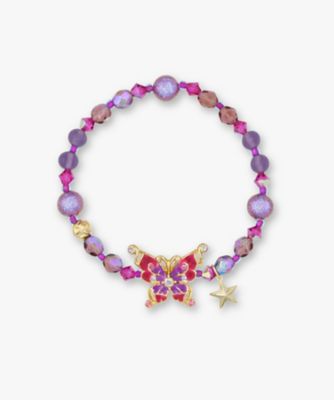 ＜ANNA SUI (Women)＞蝶モチーフ　ゴムブレスレット　ＳＡＭＢ０８７４ＬＳＸＰ