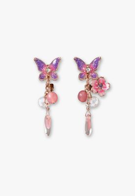 ＜ANNA SUI (Women)＞蝶　桜モチーフ　イヤリング　ＳＡＭＥ１４３５　ＸＰ