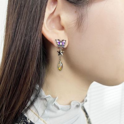 蝶　ユニコーンモチーフ　イヤリング　ＳＡＭＥ１４８１　ＸＸ