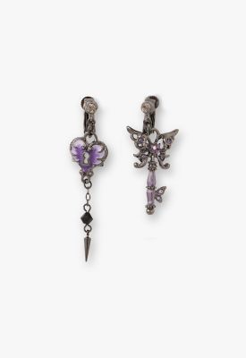 ＜ANNA SUI (Women)＞バタフライ鍵モチーフ　イヤリング　ＳＡＭＥ１４８６　ＸＶ