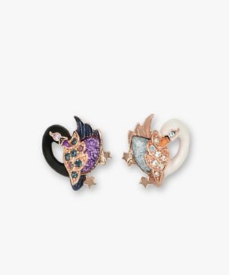 ＜ANNA SUI (Women)＞スワンモチーフ　イヤリング　ＳＡＭＥ１５１０　　ＸＸ