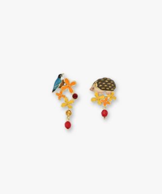 ＜ANNA SUI (Women)＞金木犀＆アニマルモチーフ　イヤリング　ＳＡＭＥ１５１１　ＸＵ