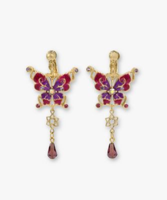 ＜ANNA SUI (Women)＞蝶モチーフ　イヤリング　ＳＡＭＥ１５１８　　ＸＰ