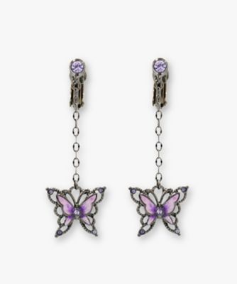 ＜ANNA SUI (Women)＞蝶モチーフ　イヤリング　ＳＡＭＥ１５２４　　ＸＶ