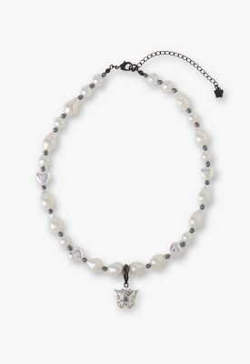 ANNA SUI (Women)/アナ スイ ハート 蝶モチーフ パールネックレス SAMN199038XW