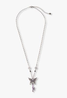 ＜ANNA SUI (Women)＞バタフライ鍵モチーフ　ネックレス　ＳＡＭＮ１９９５６０ＸＶ