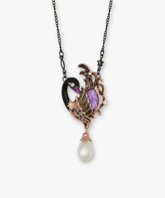 ブラックスワンモチーフ ネックレス SAMN204065XD