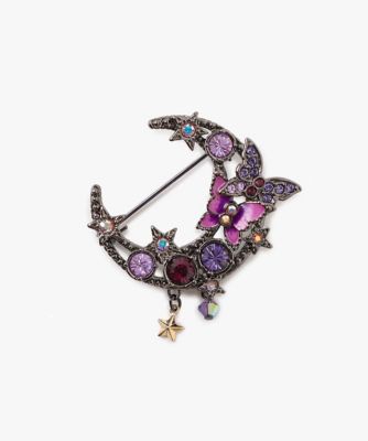 ＜ANNA SUI (Women)＞月モチーフ　ブローチ　ＳＡＭＶ０４２１　ＸＶ