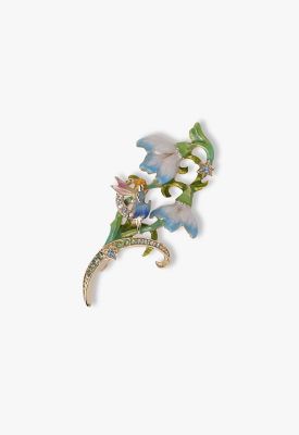 ＜ANNA SUI (Women)＞妖精とスノードロップモチーフ　ブローチ　ＳＡＭＶ０４４４　　ＸＭ