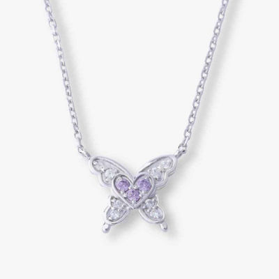 ＜ANNA SUI (Women)＞蝶　ハートモチーフネックレス　ＳＡＵＮ０２６７４２ＸＶ