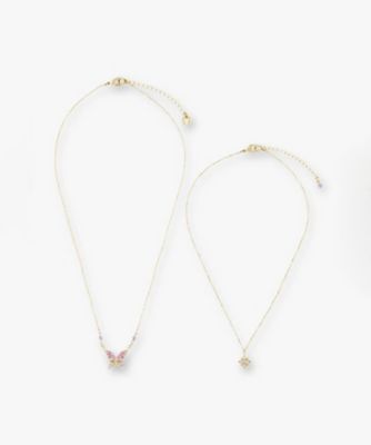 ＜ANNA SUI (Women)＞蝶・星モチーフ　２点セットネックレス　ＳＡＸＮ０４９６３７ＸＷ