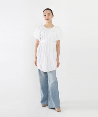 ＜AAYUSHI (Women)＞コットンポプリンバルーンチュニック　ＳＦＮ０２１８