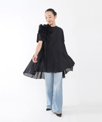フラワーモチーフアシメヘムチュニック SFN0270 | AAYUSHI