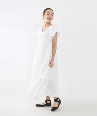 カットワークレースフレアマキシワンピース SFN0278 | AAYUSHI