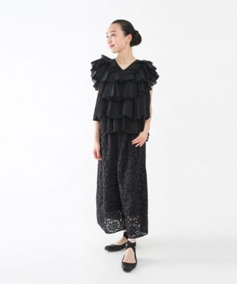 ＜AAYUSHI (Women)＞キャンブリックカットワークワイドパンツ　ＳＦＮ０５２８