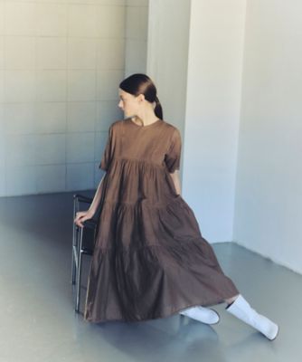 AAYUSHI (Women)/アユーシ ティアードコットンボイルワンピース　ＳＧＮ０２９０