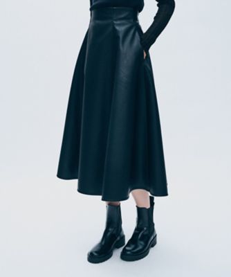 フェイクレザーフレアスカート SKUVLW0405 | uncrave (Women