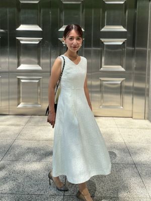 ＜ST.ROONEY (Women)＞ジャカードバックフリルドレス　ＳＲ－２４５１４