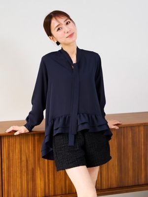 ST.ROONEY (Women)/セントルーニー ジョーゼットフリルブラウス　ＳＲ－２５５０１