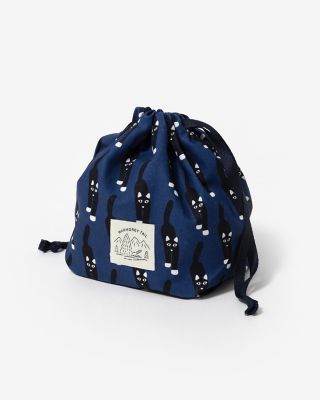 ＜WARMGRAY TAIL (Women)＞【ウォームグレイテールおまとめ】キャットカミングストリングポーチ　ＳＴＲＩＮＧＰＯＵＣＨ０３