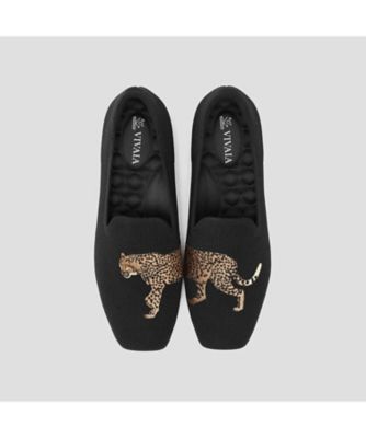 VIVAIA (Women)/ビバイア ローファー SamanthaWalker (はっ水) チーター・ブラック 靴【三越伊勢丹/公式】