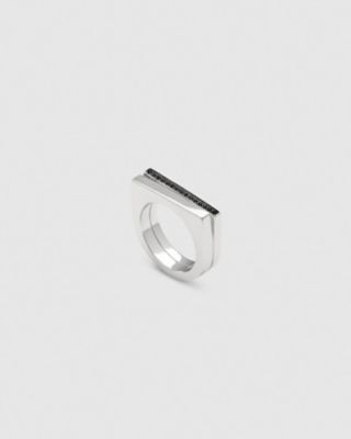 リング Ｓｔｅｐ Ｒｉｎｇ Ｂｌａｃｋ Ｓｐｉｎｅｌ | ファッション ...