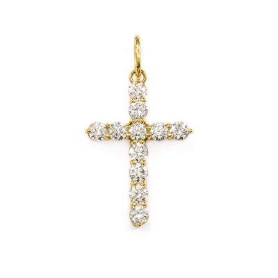 Symbol Cross 1ct Yellow gold | YON (Women