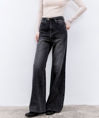 美品 tao ブラック フレア裾パンツ 美品 tao ブラック フレア裾パンツ cjfj23589.jpg