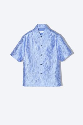 ＜三越伊勢丹/公式＞ TOGA/トーガ Jacquard S／S shirt L.BLUE トップス【三越伊勢丹/公式】