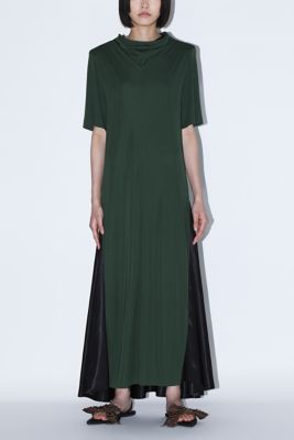 ワンピース 25AW LIMI feu HIGH TWIST SMOOTH DRESS HIGH TWIST SMOOTH DRESS(S Black): LIMI feu｜THE SHOP YOHJI