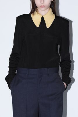 Ｇｌｏｓｓｙ　ｒｉｂ　ｐｏｌｏ　ｓｈｉｒｔ　ＴＡ２４２－ＪＫ０１６